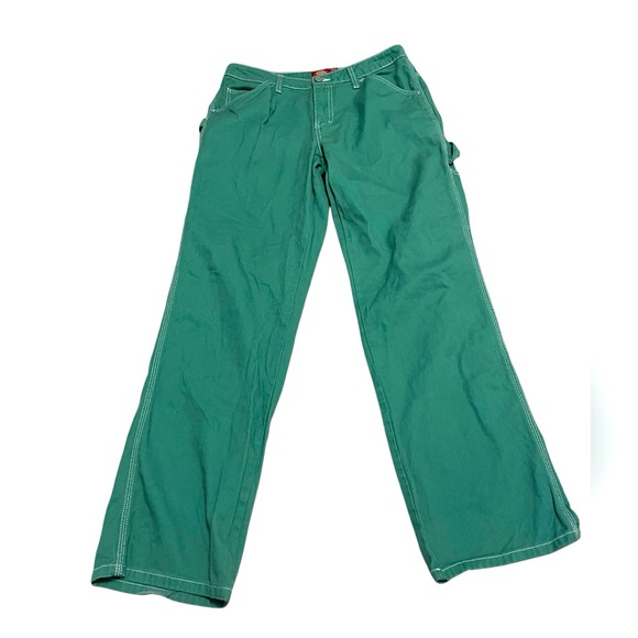 ❤️Dickies Duck carpenter pants in Green Wide-Leg Pants - Picture 5 of 7